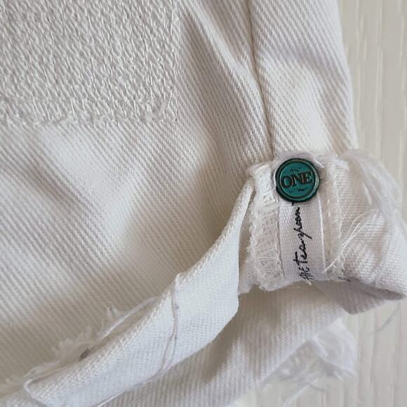 ONE BY ONETEASPOON Hawks Relaxed High Rise Twisted Cuff Hem Denim Shorts‎ 26 - Picture 7 of 12